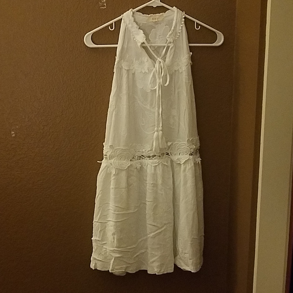 No Sleeve Floral Dress